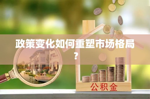 崇安政策变化如何重塑市场格局？