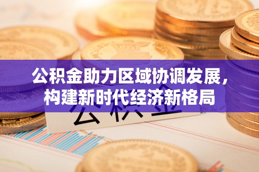 崇安公积金助力区域协调发展，构建新时代经济新格局