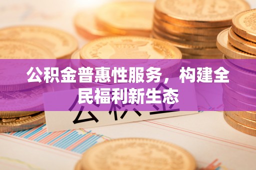 崇安公积金普惠性服务，构建全民福利新生态