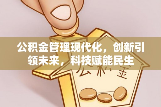 崇安公积金管理现代化，创新引领未来，科技赋能民生