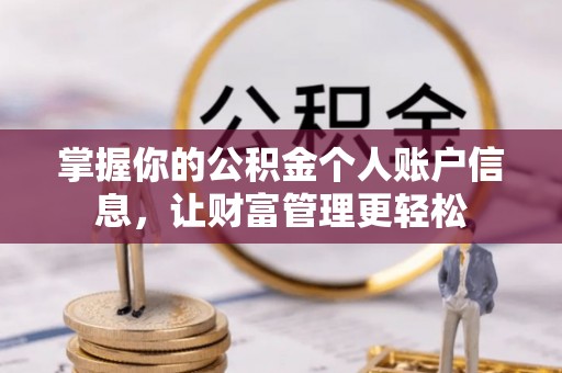 崇安掌握你的公积金个人账户信息，让财富管理更轻松
